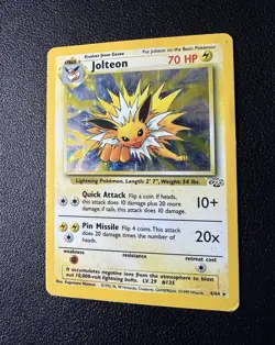 Jolteon 4/64 Jungle Holo Rare 70 HP Stage 1 1999 Wizards Pokemon TCG Card - Image 1