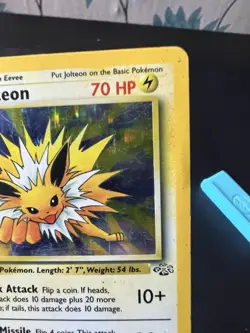 Jolteon 4/64 Jungle Holo Rare 70 HP Stage 1 1999 Wizards Pokemon TCG Card - Image 4