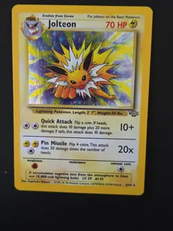 Pokemon Jolteon TCG Holo Rare Card Jungle Series 4/64 Unlimited -RB - Image 5
