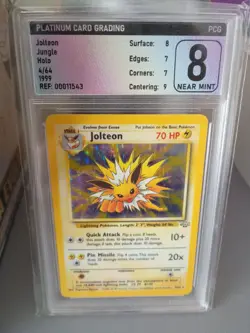 Pokemon TCG Jolteon Jungle 4/64 Holo Unlimited Holo Rare - Image 1
