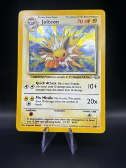 Pokemon Jolteon TCG Holo Card Jungle 4/64 - Image 1