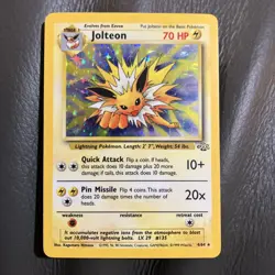 Pokemon TCG Jolteon Jungle 4/64 Holo Unlimited Holo Rare - Image 1