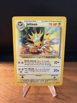 Pokemon Jolteon Holo Rare TCG Card 4/64 Jungle - vintage LP - Image 1