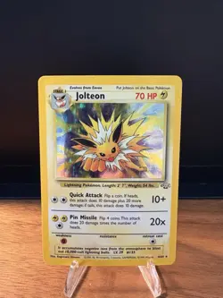 Pokemon Jolteon Holo Rare TCG Card 4/64 Jungle - vintage LP - Image 2