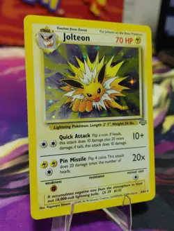 Pokemon TCG Jolteon Jungle 4/64 Holo Unlimited Holo Rare Lightly Played WOTC 🔥 - Image 3