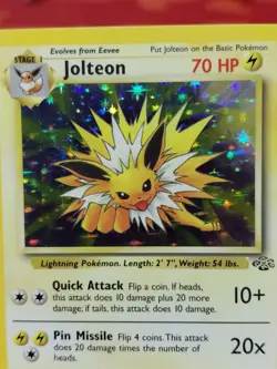 Pokemon TCG Jolteon Jungle 4/64 Holo Unlimited Holo Rare Lightly Played WOTC 🔥 - Image 4