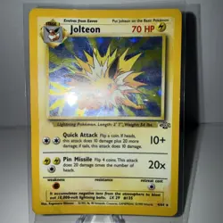 Pokemon Jolteon TCG Jungle Holo Card 4/64 Unlimited Rare, Near Mint/Lp Condition - Image 1