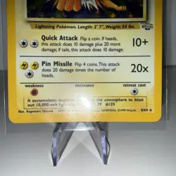 Pokemon Jolteon TCG Jungle Holo Card 4/64 Unlimited Rare, Near Mint/Lp Condition - Image 5