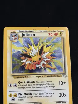 Jolteon 4/64 Jungle Holo (Black Marks See Pics) Pokemon TCG - HP - Image 3