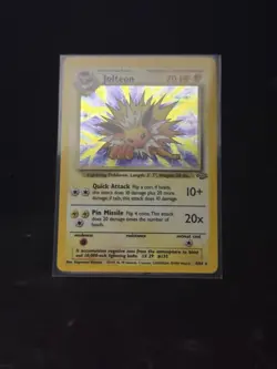 Pokemon TCG Jolteon Jungle 4/64 Holo Unlimited Holo Rare - Image 1
