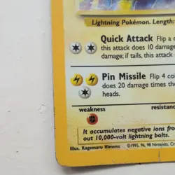 Pokemon TCG Jolteon Jungle 4/64 Holo Unlimited Holo Rare MP - Image 3