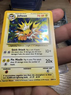 Pokemon TCG Jolteon Jungle 4/64 Holo *No Symbol Error *Light play - Image 4