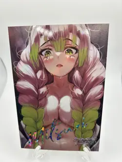 Mitsuri Kanroji Demon Slayer Genki Parade Waifu Special Redemption Post Card - Image 1