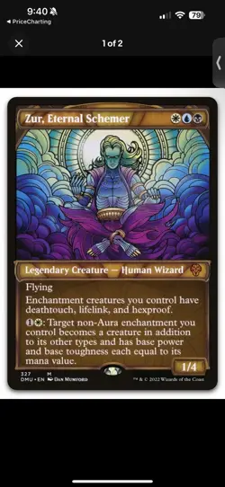 Zur, Eternal Schemer (Showcase) #327 (NM) Dominaria United DMU Magic MTG - Image 2