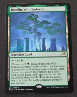Boseiju, Who Endures 266 MTG Kamigawa: Neon Dynasty (NEO) Rare NM - Image 1