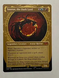 MTG Sauron, the Dark Lord 0329 *SHOWCASE* - Lord of the Rings #329 NM - Image 1