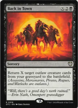 Back in Town R Commander: Outlaws of Thunder Junction 18 - MTG - Image 1