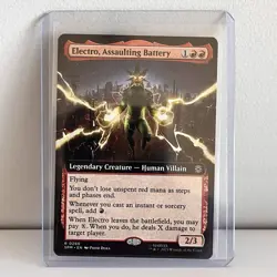 x1 Electro, Assaulting Battery - Extended Art R MTG Marvel's Spider-Man M/NM, En - Image 2