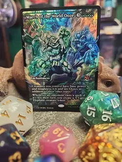 MTG March of the World Ooze - Showcase Foil - Aetherdrift #0402 - Image 1