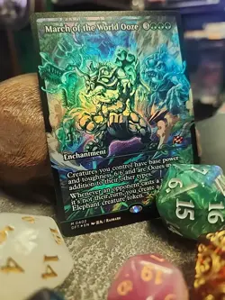 MTG March of the World Ooze - Showcase Foil - Aetherdrift #0402 - Image 2
