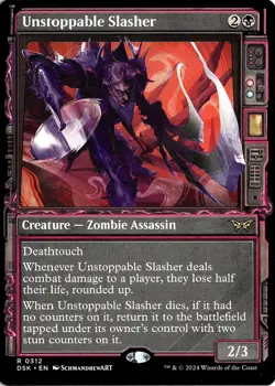 NM - Unstoppable Slasher (Showcase) R Duskmourn: House of Horror 312 - Image 1