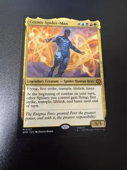 Cosmic Spider-Man Marvel's Spider-Man- (Non-Foil)(NM) IN HAND - Image 1