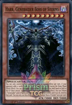 1st ed Harr, Generaider Boss of Storms super rare ETCO-EN027 Yugioh - Image 1