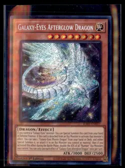 Yu-Gi-Oh Galaxy-Eyes Afterglow Dragon RA01-EN017 Ultra Rare 1st Ed - Image 1