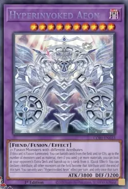 Hyperinvoked Aeon Chaos Origin Presale 7/3 Secret Rare Yu-Gi-Oh! CORI-EN - Image 1