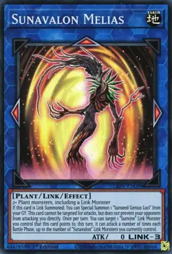 Sunavalon Melias - LIOV-EN098 - Super Rare - 1st Edition - Yugioh - Image 1