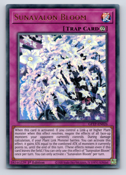 Sunavalon Bloom - GFTP-EN026 - Ultra Rare - 1st Edition - Yugioh - Image 1
