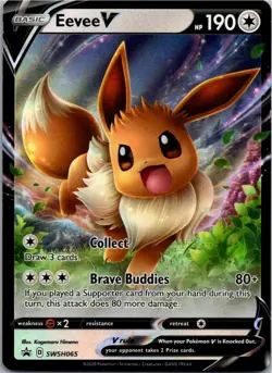 Eevee V - Promo SWSH: Sword & Shield Promo Cards SWSH065 NM Holo - Image 1
