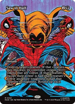 Saw in Half (Borderless) Marvel Spiderman FOIL - Image 1
