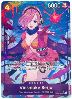One Piece Vinsmoke Reiju The Best OP06-069 English Character Alt Art TCG - Image 1