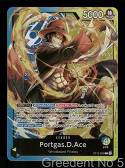 Portgas.D.Ace (002) ST13-002 Ultra Deck: The Three Brothers One Piece Foil LP - Image 1