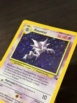 [2 Card Lot] Pokemon TCG Haunter Fossil Holo 6/62 + Japanese No.093 1999 - Image 4