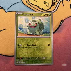 Bulbasaur - (Reverse Cosmos Holo) (Costco Exclusive) 001/165 Miscellaneous Cards - Image 3