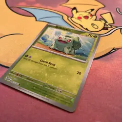 Bulbasaur - (Reverse Cosmos Holo) (Costco Exclusive) 001/165 Miscellaneous Cards - Image 4