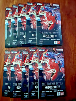 Bandai One Piece Card Game The Time of Battle Booster Pack Lot 10 - 12 Cards EN - Image 1