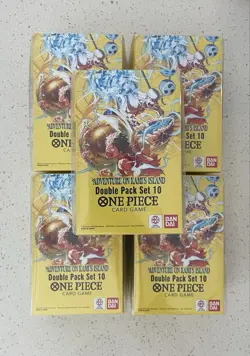 Bandai One Piece Card Game Adventure on Kami's Island Double Pack Set 10 X5 - Image 1