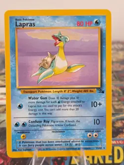 LAPRAS 25/62 NM Non-Holo Rare Fossil Unlimited WOTC 1999 - Pokemon Card - Image 1