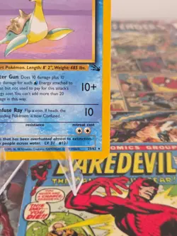 LAPRAS 25/62 NM Non-Holo Rare Fossil Unlimited WOTC 1999 - Pokemon Card - Image 5