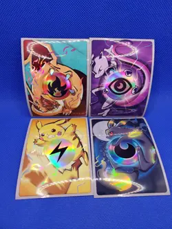 Energy Art Pokemon Merge Individual Card Sleeves Lot of 4 Comiket Doujin Pikachu - Image 1