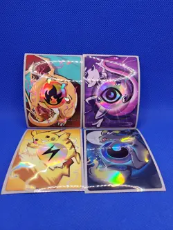 Energy Art Pokemon Merge Individual Card Sleeves Lot of 4 Comiket Doujin Pikachu - Image 3