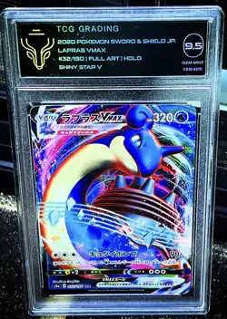 Lapras VMAX 032/190 Shiny Star V Japanese Pokemon Card TCG Grading 9.5 (Holo) - Image 1