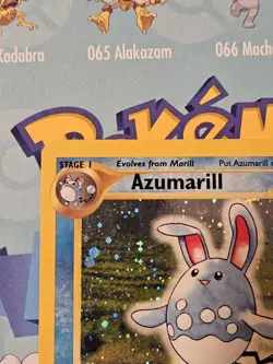 Pokemon TCG Azumarill 2/111 Neo Genesis Holo Card *Swirl* - Image 3