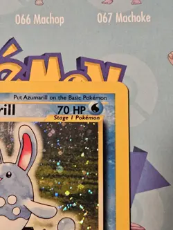 Pokemon TCG Azumarill 2/111 Neo Genesis Holo Card *Swirl* - Image 4