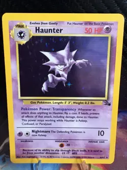 Haunter Holo 6/62 LP+/NM- Base Set WOTC Vintage Pokemon Card Clean Holo - Image 1