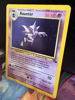 Haunter Holo 6/62 LP+/NM- Base Set WOTC Vintage Pokemon Card Clean Holo - Image 3
