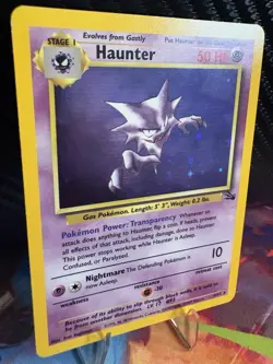 Haunter Holo 6/62 LP+/NM- Base Set WOTC Vintage Pokemon Card Clean Holo - Image 4